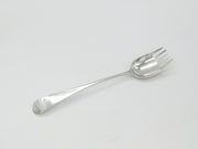 George II Large Sterling Silver Crested Runcible Spoon 1740 London Antique