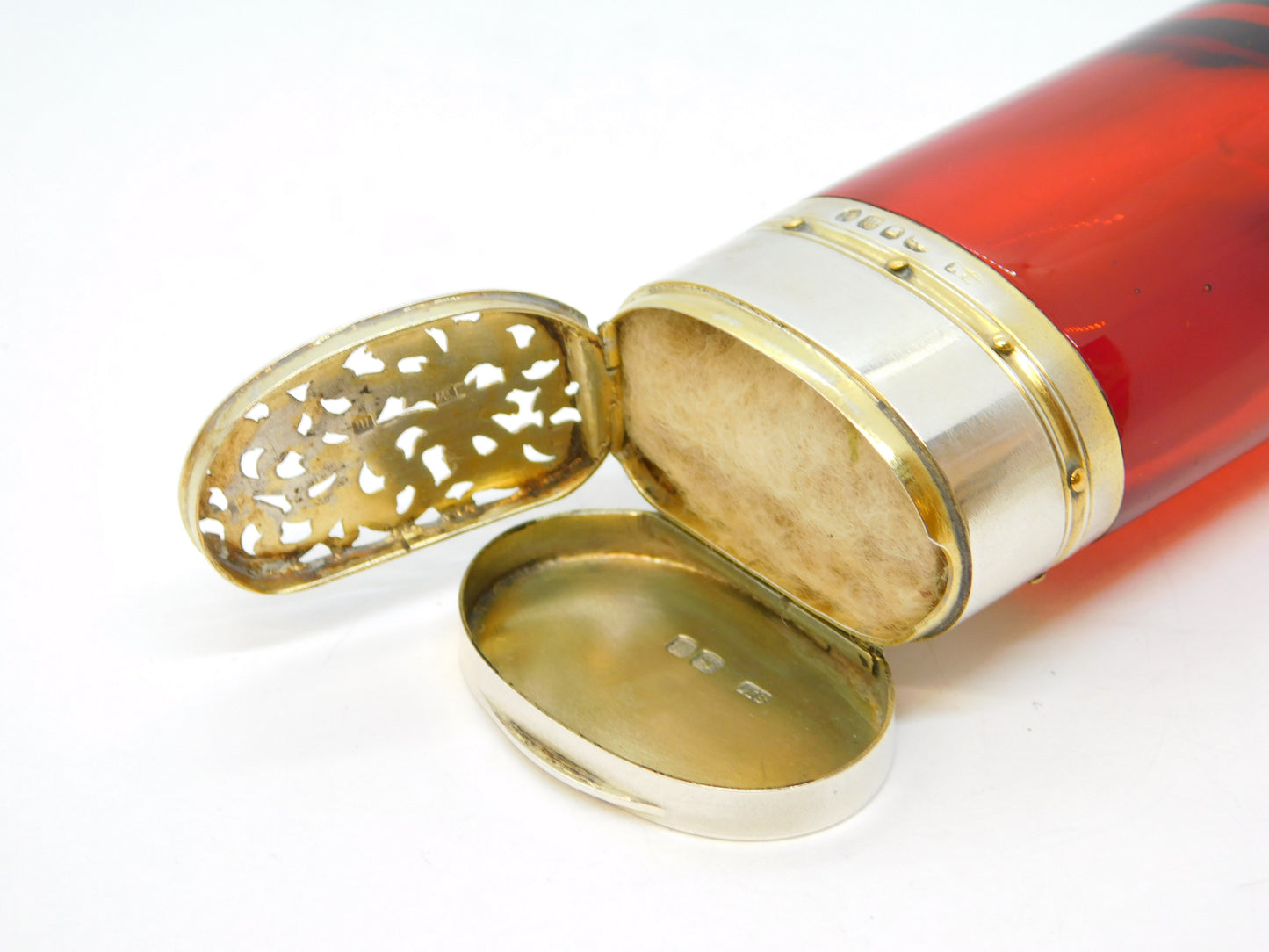 Victorian Sampson Mordan Sterling Silver Vinaigrette Scent Bottle Antique 1847 London