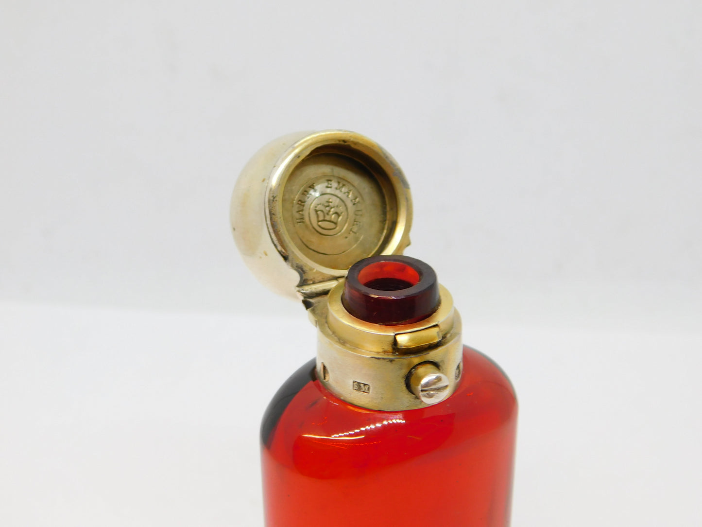 Victorian Sampson Mordan Sterling Silver Vinaigrette Scent Bottle Antique 1847 London