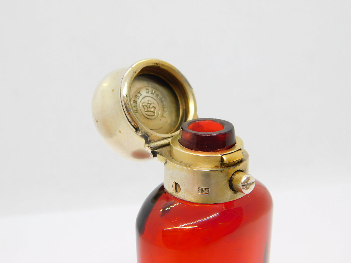 Victorian Sampson Mordan Sterling Silver Vinaigrette Scent Bottle Antique 1847 London