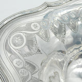George III Sterling Silver Heraldic Crest Cake Basket Antique 1796 London