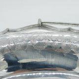 George III Sterling Silver Heraldic Crest Cake Basket Antique 1796 London
