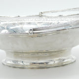 George III Sterling Silver Heraldic Crest Cake Basket Antique 1796 London