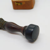 Victorian Bronze & Wooden Outstretched Hand Pipe Tamper Antique c1860