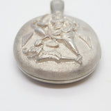 Victorian Anglo-Indian Sterling Silver Large Locket Pendant Antique c1890
