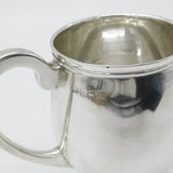 Sterling Silver Bulb Shaped Christening Mug Antique 1931 Birmingham Art Deco