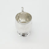 Sterling Silver Bulb Shaped Christening Mug Antique 1931 Birmingham Art Deco