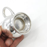 Sterling Silver Bulb Shaped Christening Mug Antique 1931 Birmingham Art Deco
