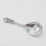 Sterling Silver 'Ave Maria' Apostle Picture Bowl Spoon Antique 1902 Chester