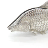 Silver Plated Letter Rack or Menu Holder in Fish Form Antique c1920 Art Deco