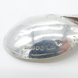 Sterling Silver 'Ave Maria' Apostle Picture Bowl Spoon Antique 1902 Chester