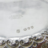 Victorian Sterling Silver Treat Dish 'Toujours Pret' Always Ready Antique 1890 London