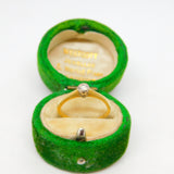 18ct Yellow Gold & 0.1ct Diamond Solitaire Ring Vintage 1959 Birmingham