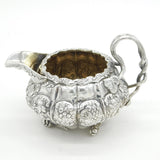 George IV Sterling Silver Cornucopia & Floral Cream Jug Antique 1821 London