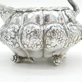 George IV Sterling Silver Cornucopia & Floral Cream Jug Antique 1821 London