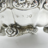 George IV Sterling Silver Cornucopia & Floral Cream Jug Antique 1821 London
