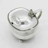 George III Sterling Silver Lined Pattern Mustard Pot Antique 1816 London