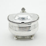 George III Sterling Silver Lined Pattern Mustard Pot Antique 1816 London
