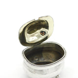 George III Sterling Silver Lined Pattern Mustard Pot Antique 1816 London