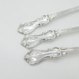 Set of Victorian Sterling Silver Crested Soup Ladle Spoons 1842 London Antique