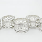 Set of Five Sterling Silver No. 1,2,3,4,5 Napkin Rings Antique 1909 Birmingham
