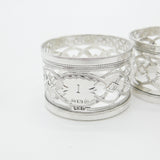 Set of Five Sterling Silver No. 1,2,3,4,5 Napkin Rings Antique 1909 Birmingham