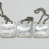 George III Set of Sterling Silver Decanter Labels Port, Claret, Madeira Antique 1815 London