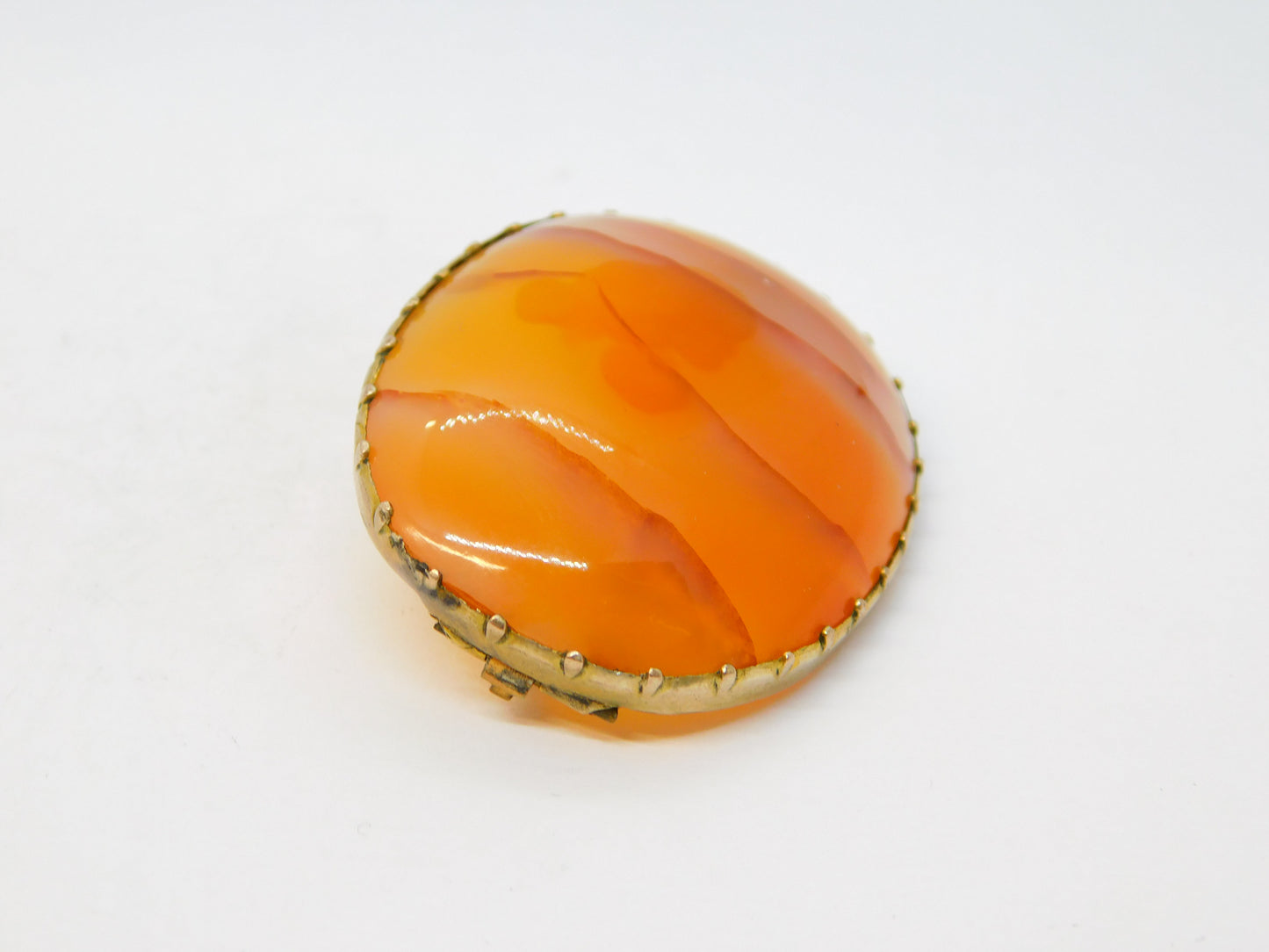 George III 9ct Gold Carnelian Agate Mourning Brooch 'Died Oct. 1, 1813' Antique