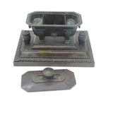 Regency Grand Tour Cast Bronze Sarcophagus Scipio Tomb Inkwell c1820 Georgian