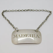 George III Sterling Silver Madeira Decanter Label Antique 1812 Birmingham
