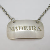 George III Sterling Silver Madeira Decanter Label Antique 1812 Birmingham