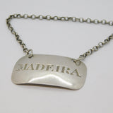 George III Sterling Silver Madeira Decanter Label Antique 1812 Birmingham
