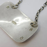 George III Sterling Silver Madeira Decanter Label Antique 1812 Birmingham