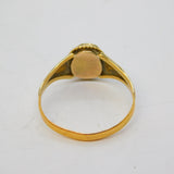Victorian 22ct Yellow Gold, Doublet Opal Dress Ring Antique 1853 Birmingham