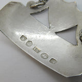George III Sterling Silver Madeira Shield Decanter Label Antique 1795 Birmingham