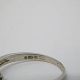 9ct White Gold, Diamond & Multi-Gem Harlequin Style Ring Vintage c1980