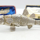 Large Articulated Handmade Moving Fish Pendant Sterling Silver Vintage 1974