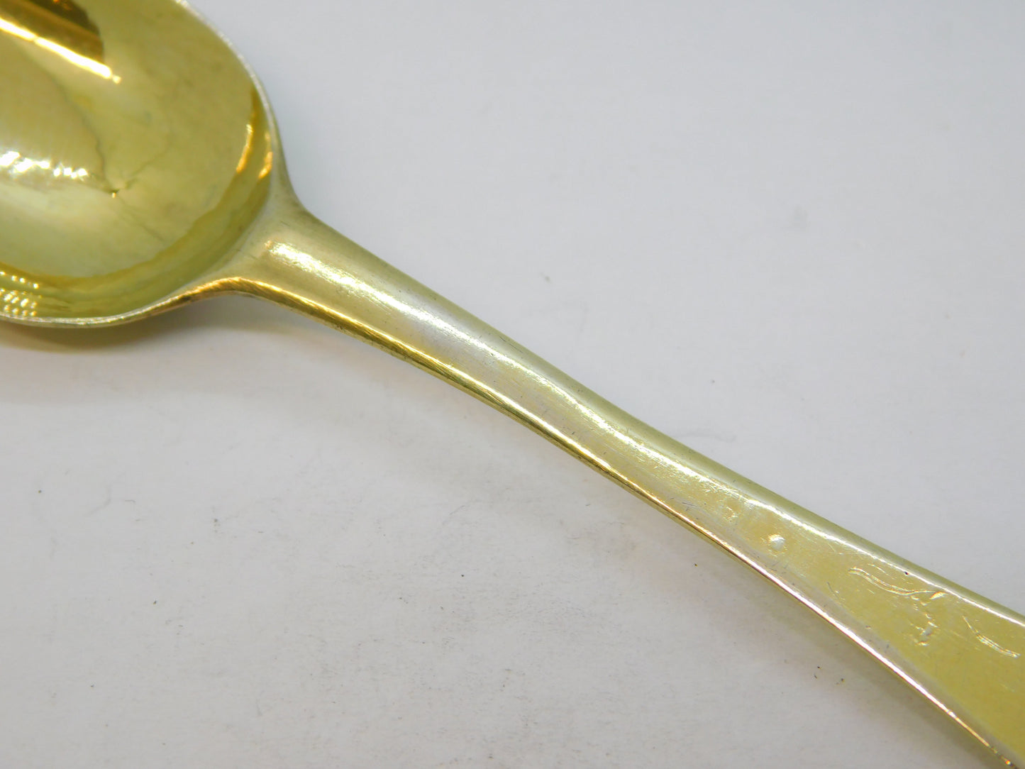 Queen Anne Britannia Silver Gilded Dog-Nose Teaspoon Antique 1702 London