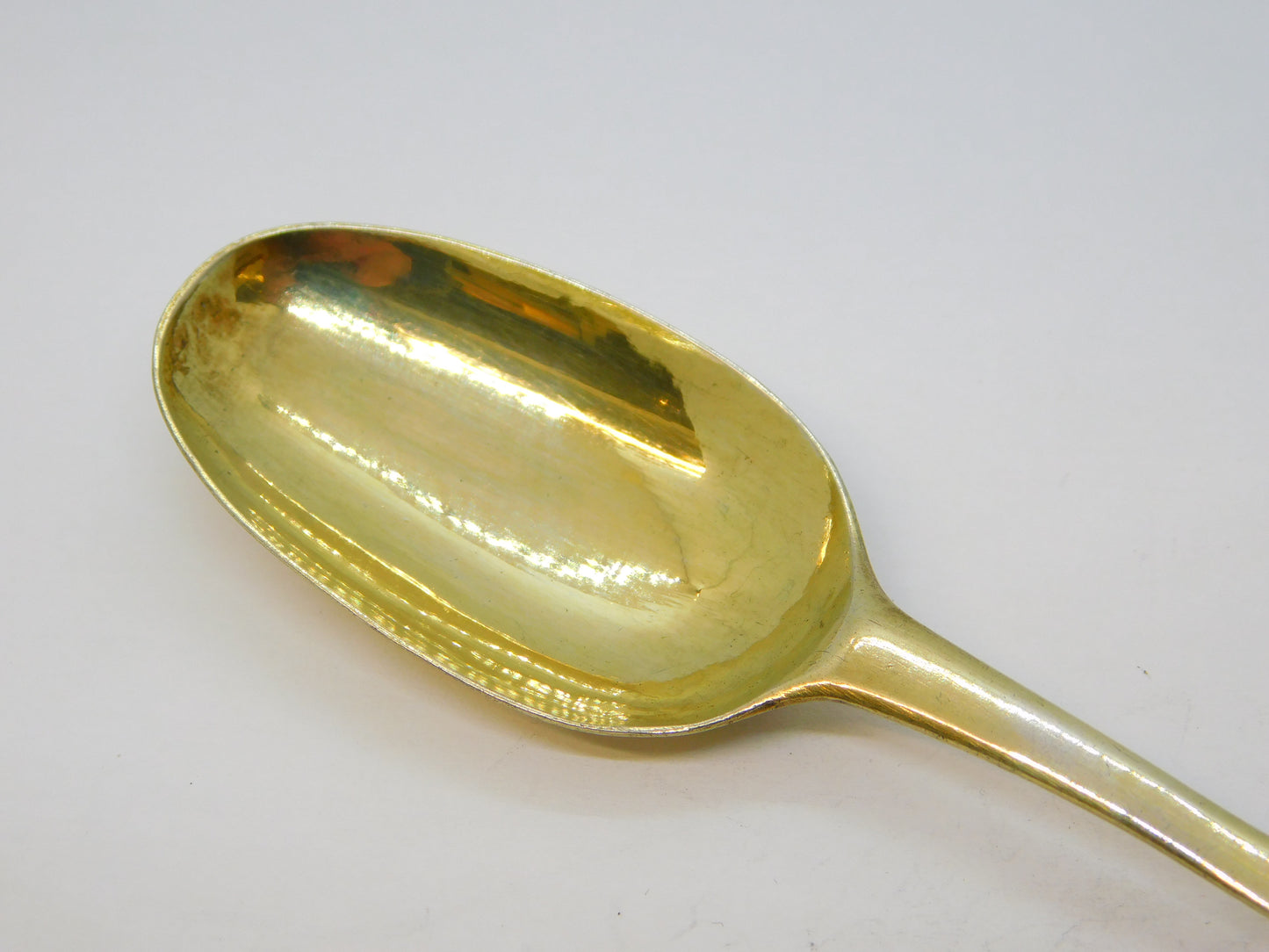 Queen Anne Britannia Silver Gilded Dog-Nose Teaspoon Antique 1702 London