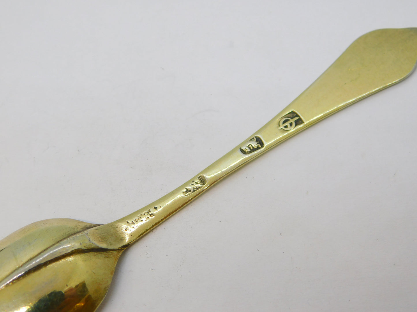 Queen Anne Britannia Silver Gilded Dog-Nose Teaspoon Antique 1702 London