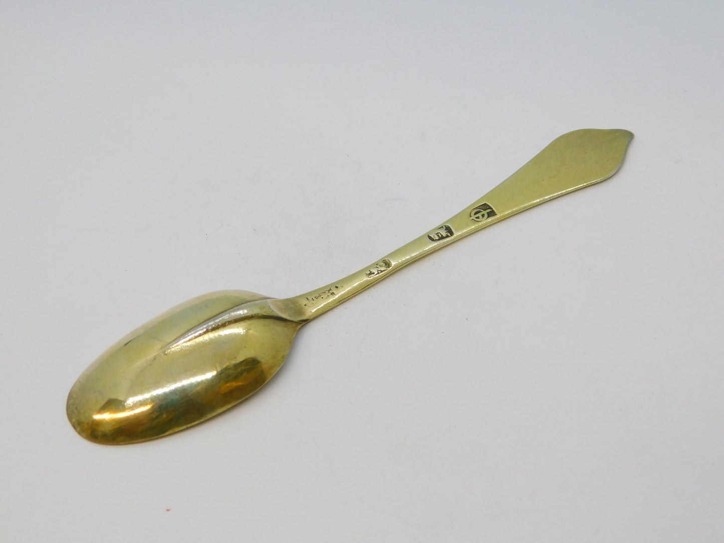 Queen Anne Britannia Silver Gilded Dog-Nose Teaspoon Antique 1702 London