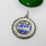 Sterling Silver Enamelled 'National Union of Railwaymen' Fob Medal Antique c1930