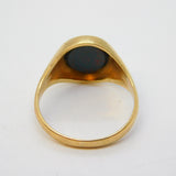 9ct Yellow Gold Bloodstone Set Signet Ring Vintage 1969 Birmingham