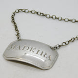 George IV Sterling Silver Madeira Decanter Label Antique 1821 London