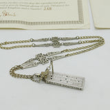 Sterling Silver & Emerald Saxon Sundial 'Oldest Watch' Replica Vintage 1975