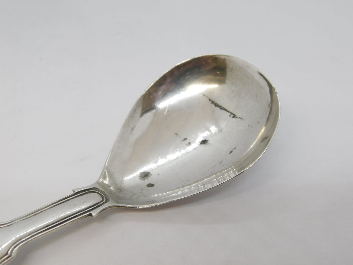 George III Sterling Silver Tea Caddy Spoon Antique 1817 Birmingham J Willmore
