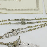 Sterling Silver & Emerald Saxon Sundial 'Oldest Watch' Replica Vintage 1975