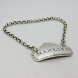 George IV Sterling Silver Madeira Decanter Label Antique 1821 London