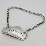 George IV Sterling Silver Madeira Decanter Label Antique 1821 London