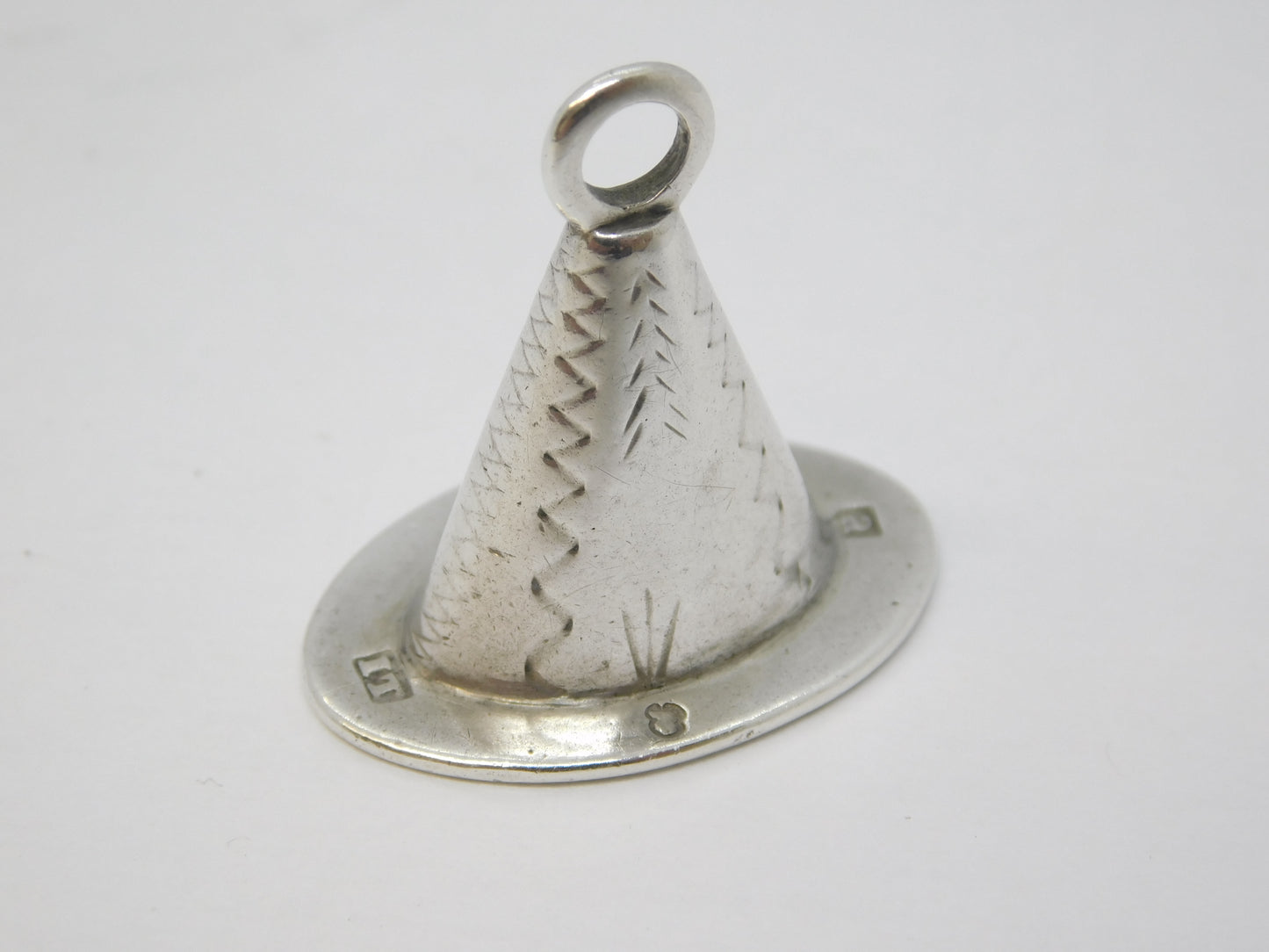 George III Sterling Silver Welsh Hat 'Eliza' Fob Seal Antique 1798 Birmingham